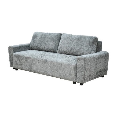 كنبة 3 مقاعد قابلة للتعديل الي سرير رمادي 