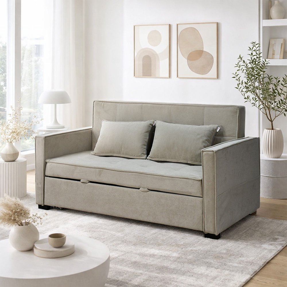 كنبة مفرد مودرن قابلة للتعديل الي سرير كافيه 