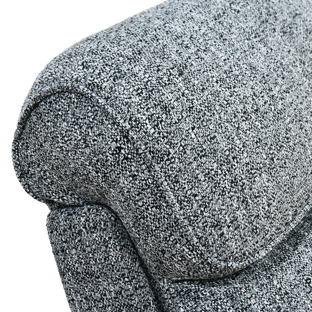 كرسي استرخاء فاخر هزار دوار بحامل جوال رمادي غامق