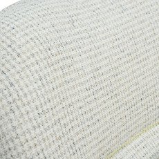 كرسي استرخاء فخم هزاز دوار قماشي مودرن أوف وايت