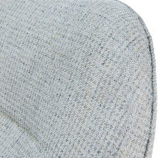 كرسي استرخاء فخم هزاز دوار قماشي مودرن رمادي