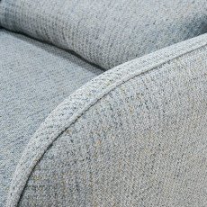 كرسي استرخاء فخم هزاز دوار قماشي مودرن رمادي