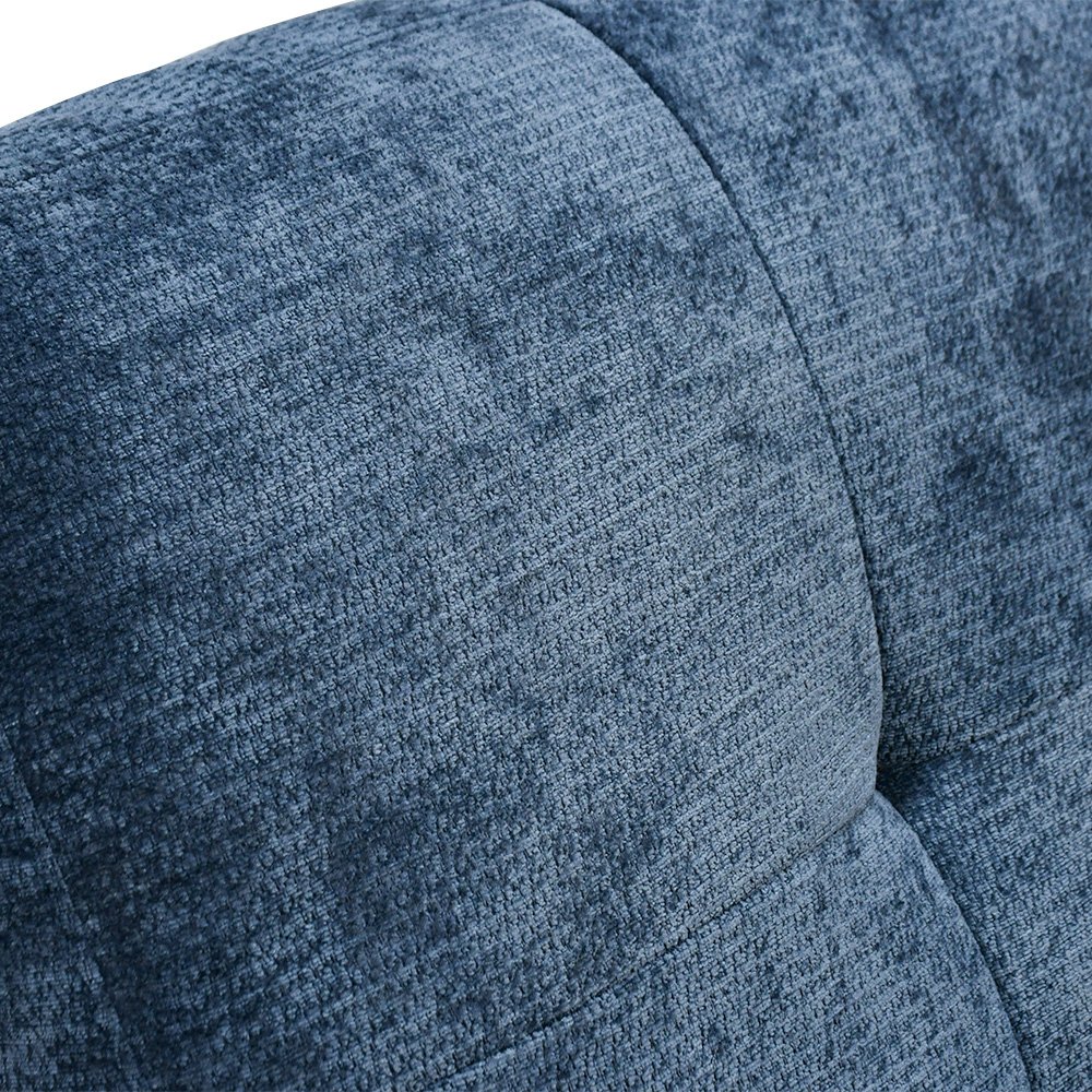 كرسي استرخاء فخم هزاز دوار مع حامل جوال أزرق