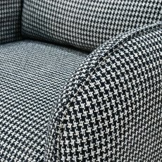 كرسي استرخاء فخم هزاز دوار قماشي مودرن