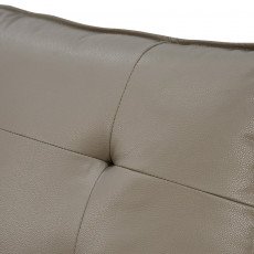 كرسي استرخاء فخم هزار دوار جلد بتصميم عصري بني