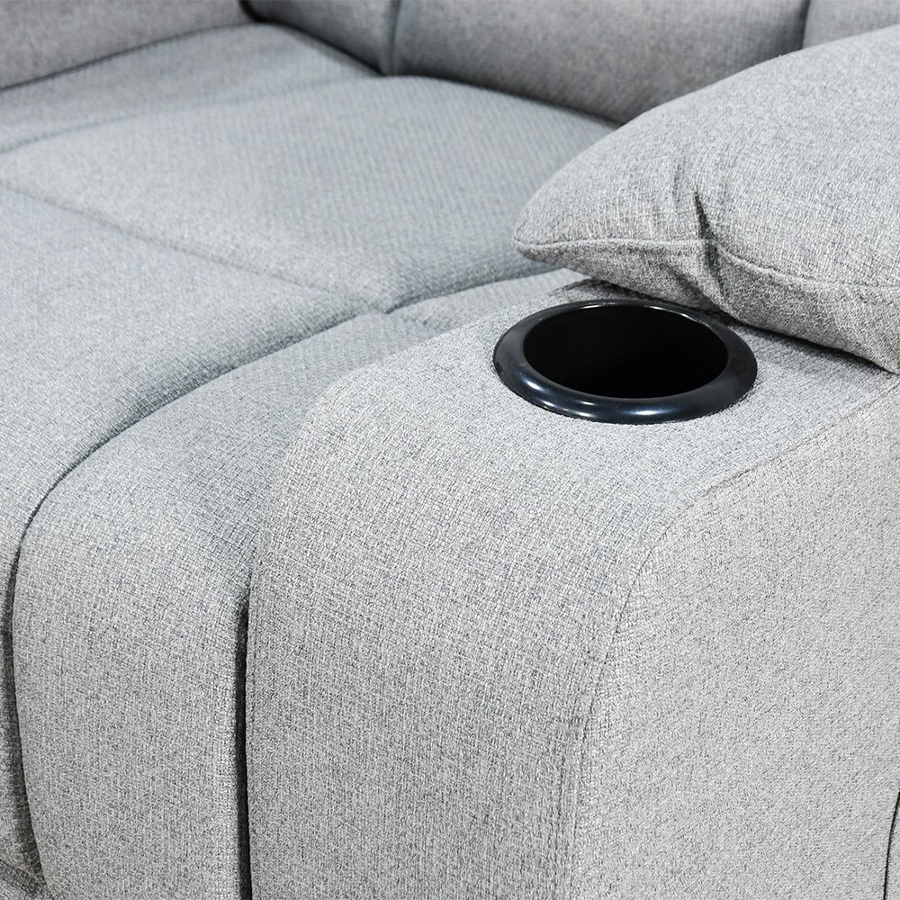 كرسي استرخاء فاخر هزاز دوار بتصميم مودرن رمادي