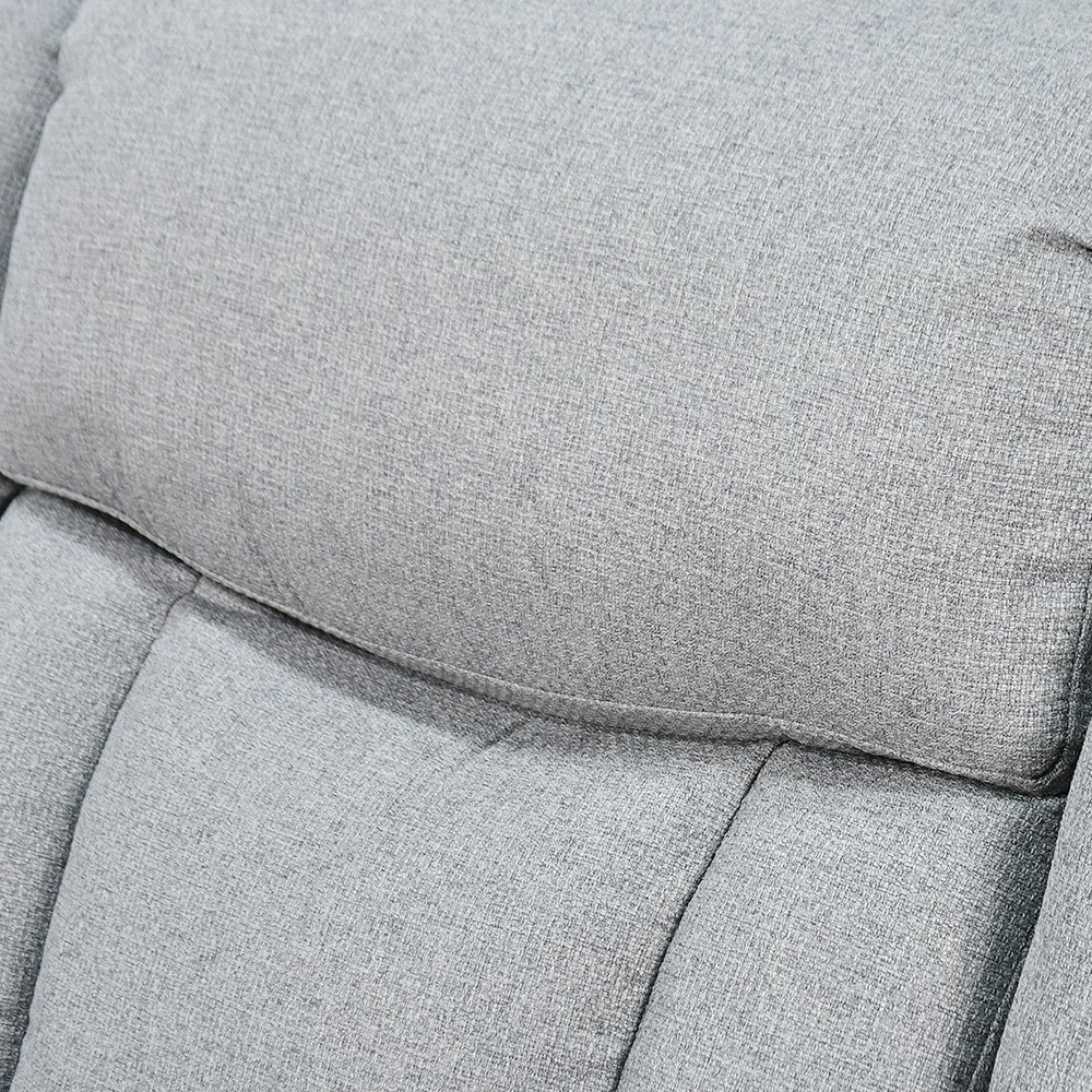 كرسي استرخاء فاخر هزاز دوار بتصميم مودرن رمادي