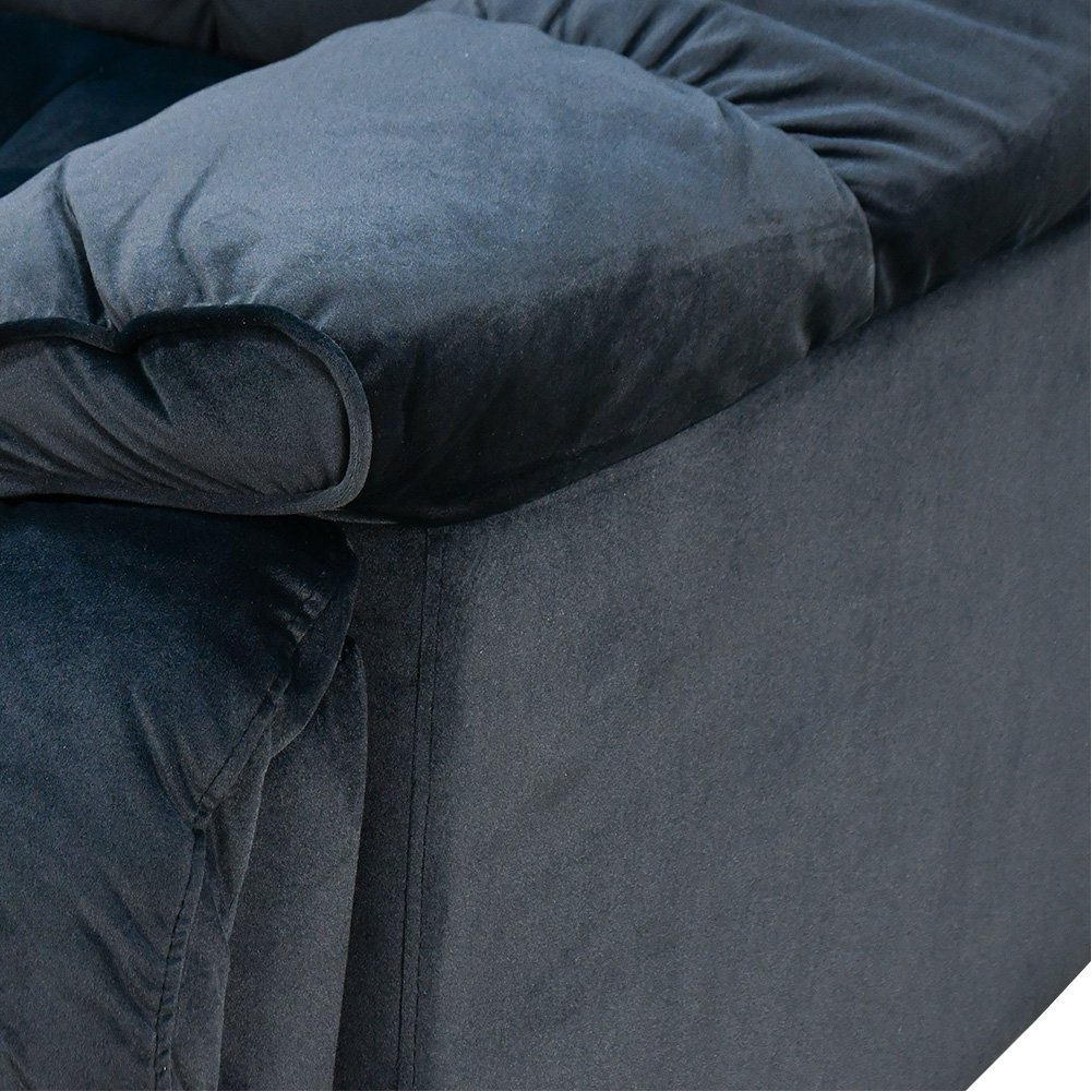 كرسي استرخاء فخم هزاز دوار بحامل جوال أسود 