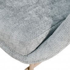 كرسي مفرد مودرن قماشي بقاعدة معدنية رمادي كرسي مفرد مودرن قماشي بقاعدة معدنية رمادي