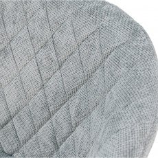 كرسي مفرد مودرن قماشي بقاعدة معدنية رمادي كرسي مفرد مودرن قماشي بقاعدة معدنية رمادي