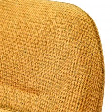 كرسي استرخاء فخم هزاز دوار قماشي مودرن أصفر كرسي استرخاء فخم هزاز دوار قماشي مودرن أصفر