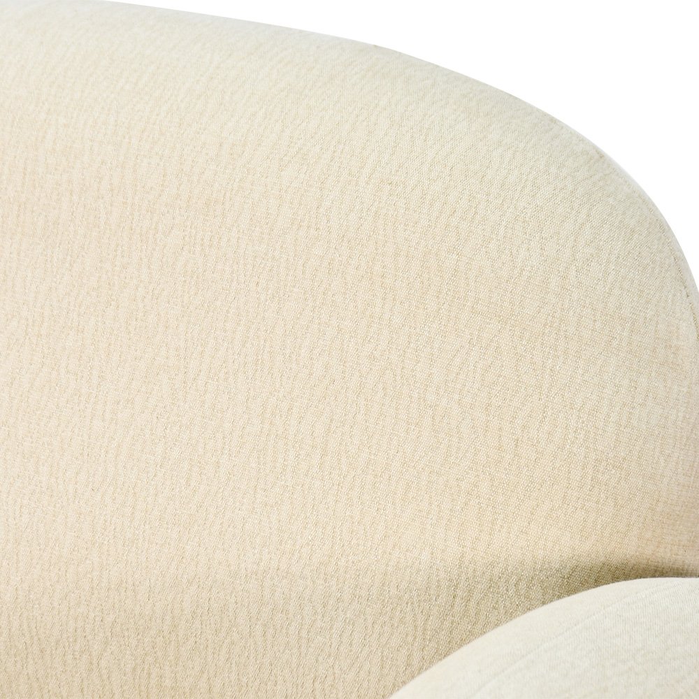 كرسي فخم مودرن بهيكل خشبي بيج