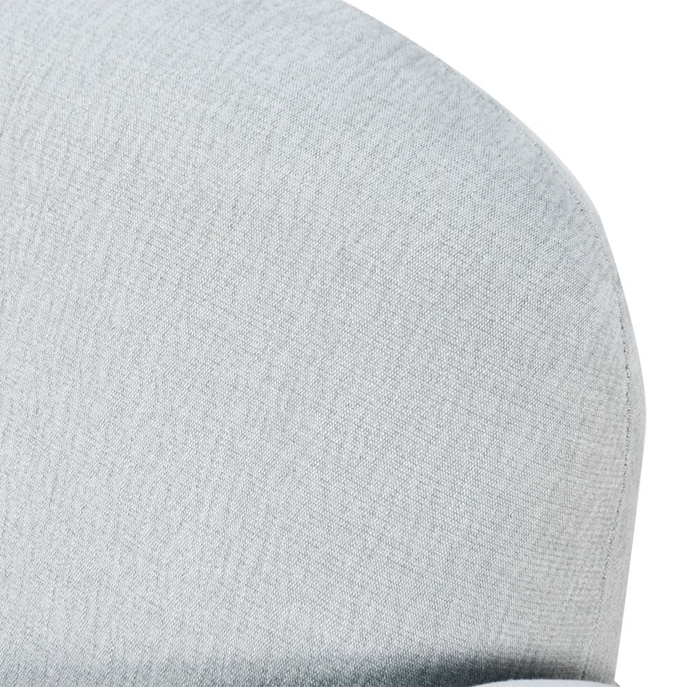 كرسي فخم مودرن بهيكل خشبي رمادي