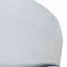 كرسي فخم مودرن بهيكل خشبي رمادي