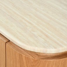 وحدة تلفاز مودرن خشب بسطح رخام وأدراج 180 سم