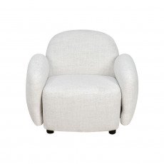 طقم كنب 2 مقعد فاخر مع كرسيين دوار وثابت أوف وايت