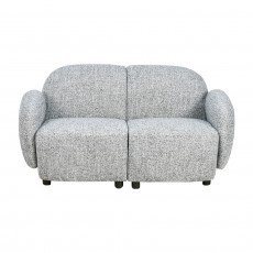 طقم كنب 2 مقعد فاخر مع كرسيين دوار وثابت رمادي