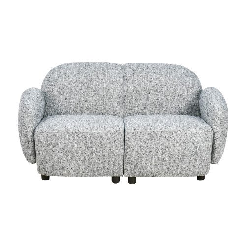 طقم كنب 2 مقعد فاخر مع كرسيين دوار وثابت رمادي