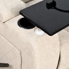 كرسي استرخاء هزاز دوار مع رف طاولة بيج كرسي استرخاء هزاز دوار مع رف طاولة بيج