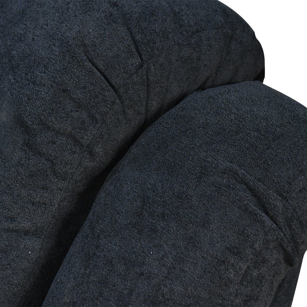 كرسي استرخاء هزاز دوار مع رف طاولة أسود كرسي استرخاء هزاز دوار مع رف طاولة أسود