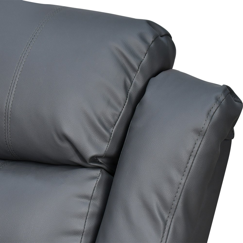 كرسي استرخاء فخم هزاز دوار بتصميم عصري جلد