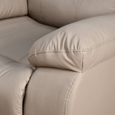 كرسي استرخاء فخم هزاز دوار بتصميم عصري جلد كافيه