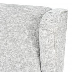 كرسي مفرد فخم قماش بهيكل خشبي مودرن رمادي