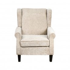 كرسي مفرد فخم قماش بهيكل خشبي مودرن كافيه