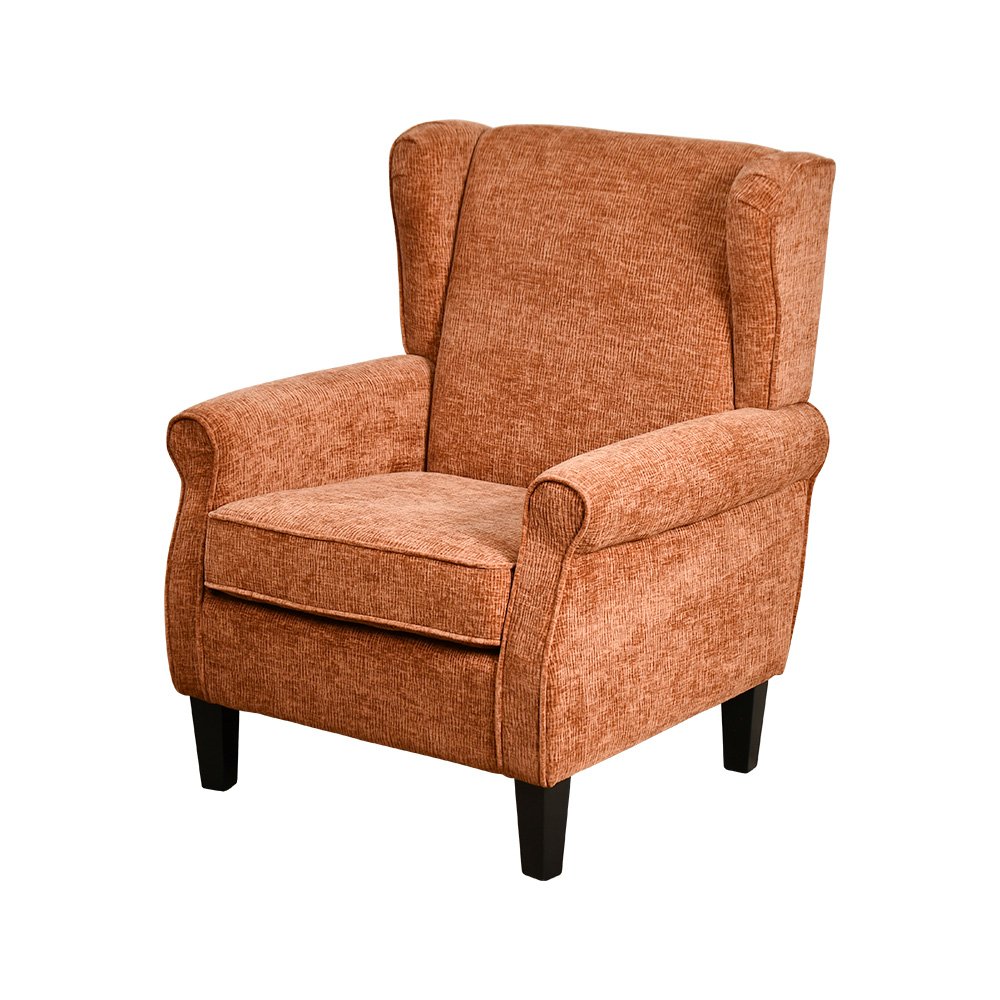 كرسي مفرد فخم قماش بهيكل خشبي مودرن هافان