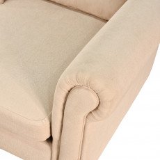 كنبة زاوية مودرن قماش تصميم عصري بيج