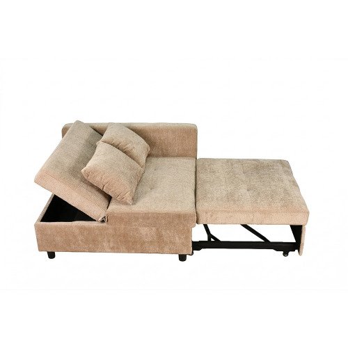 كنبة فاخرة قابلة للتعديل الي سرير مودرن مع تخزين كوفي