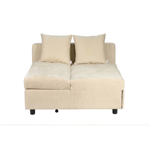 كنبة فاخرة قابلة للتعديل الي سرير مودرن مع تخزين بيج