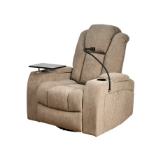 كرسي استرخاء هزاز دوار مع رف طاولة كوفي 