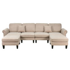 كنبة زاوية مودرن قماش تصميم عصري كافيه