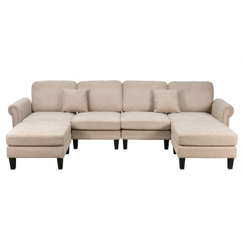 كنبة زاوية مودرن قماش تصميم عصري كافيه