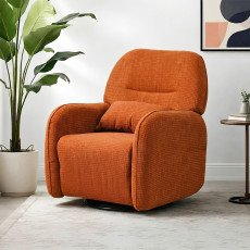 كرسي استرخاء فخم هزاز دوار قماشي مودرن هافان