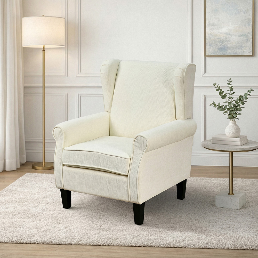 كرسي فخم أوف وايت 