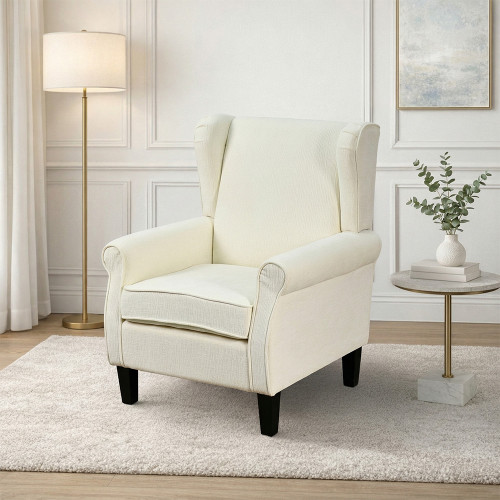 كرسي فخم أوف وايت 