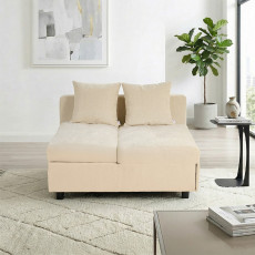 كنبة فاخرة قابلة للتعديل الي سرير مودرن مع تخزين بيج 