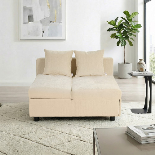 كنبة فاخرة قابلة للتعديل الي سرير مودرن مع تخزين بيج