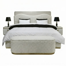 غرفة نوم متكاملة نيوكلاسيك بيج وذهبي