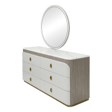 غرفة نوم متكاملة نيوكلاسيك بيج وذهبي