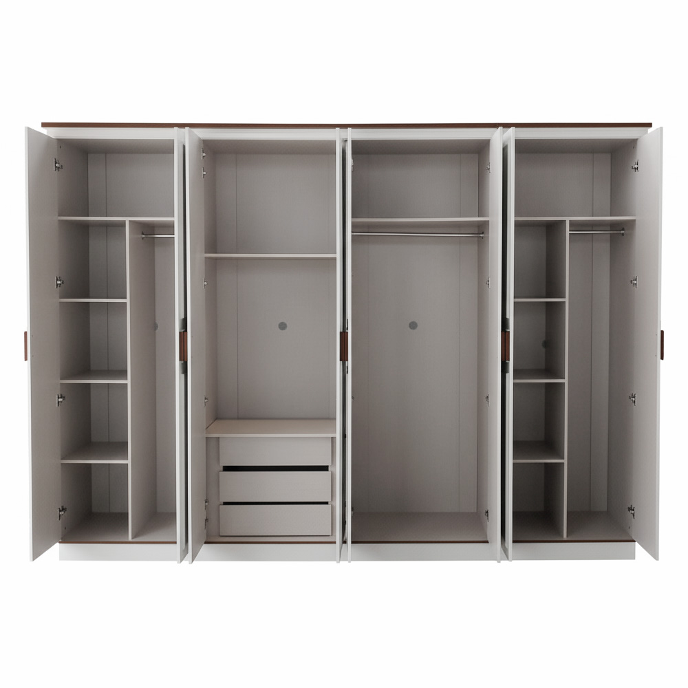 غرفة نوم متكاملة مودرن أبيض 