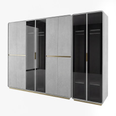 غرفة نوم متكاملة مودرن رمادي 