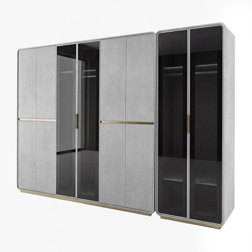 غرفة نوم متكاملة مودرن رمادي 