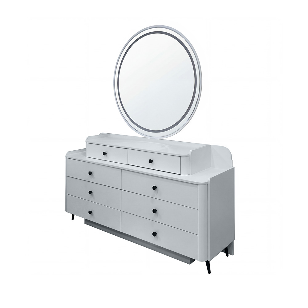 غرفة نوم متكاملة مودرن رمادي 