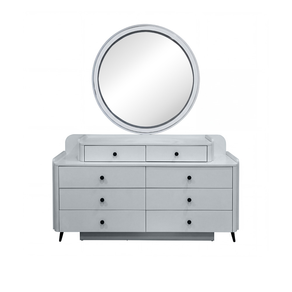 غرفة نوم متكاملة مودرن رمادي 