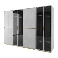 غرفة نوم متكاملة مودرن رمادي 