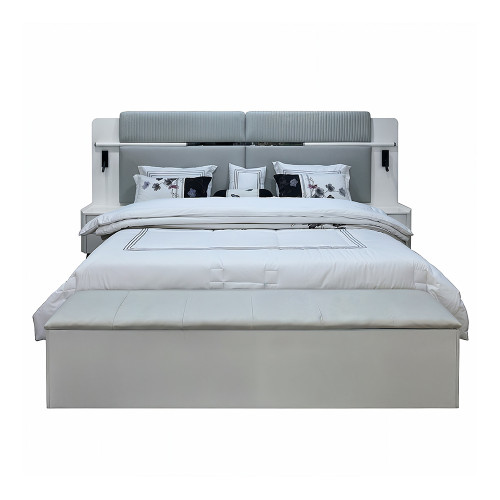 غرفة نوم متكاملة مودرن رمادي 