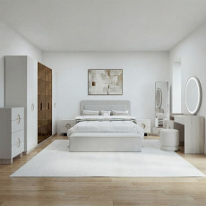 غرفة نوم متكاملة مودرن ابيض 